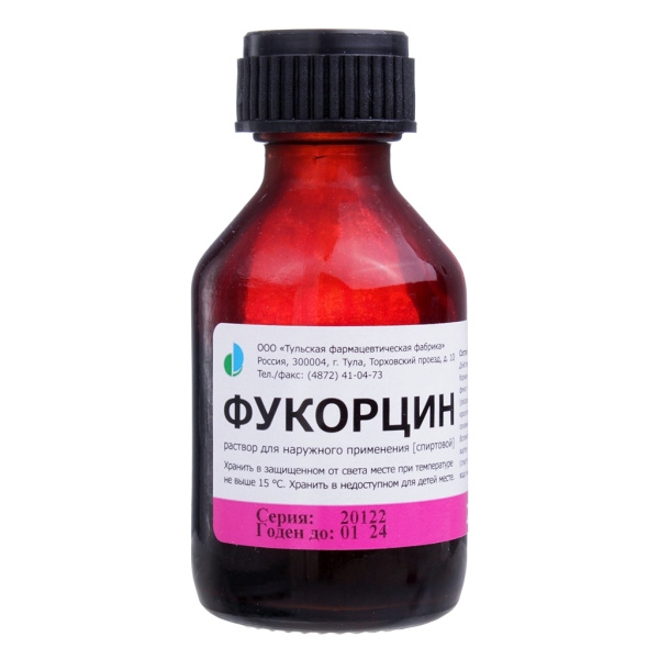 Фукорцин раствор для наружного применения, [спиртовой] x 25мл №1 фото в интернет-аптеке "Фармсервис"