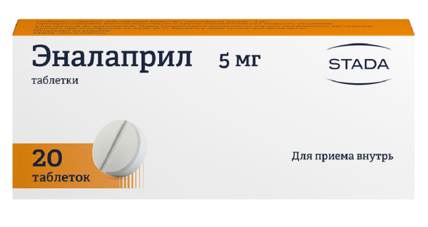 Эналаприл таблетки 5мг №20 фото в интернет-аптеке "Фармсервис" Эналаприл таблетки 5мг №20 фото в интернет-аптеке "Фармсервис"