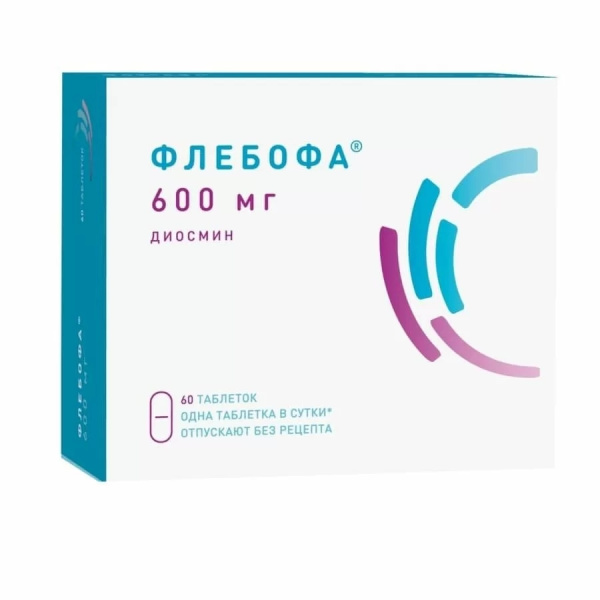 Флебофа таблетки 600мг №60 фото в интернет-аптеке "Фармсервис"