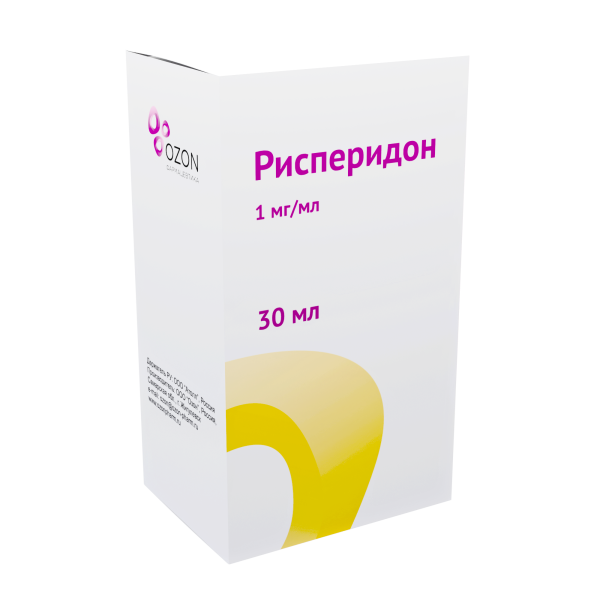 Рисперидон раствор для приёма внутрь 1мг/мл x 30мл №1 фото в интернет-аптеке "Фармсервис"