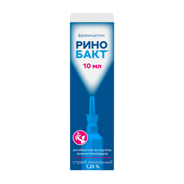 Ринобакт спрей назальный 1.25% x 10мл №1 фото в интернет-аптеке "Фармсервис"
