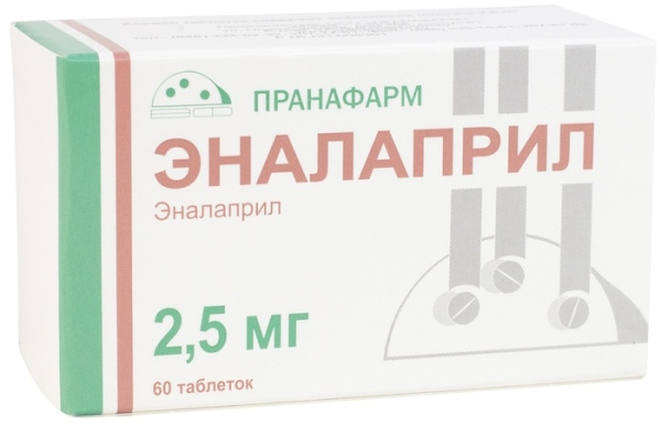 ЭНАЛАПРИЛ таблетки 2.5мг №60 фото в интернет-аптеке "Фармсервис" ЭНАЛАПРИЛ таблетки 2.5мг №60 фото в интернет-аптеке "Фармсервис"