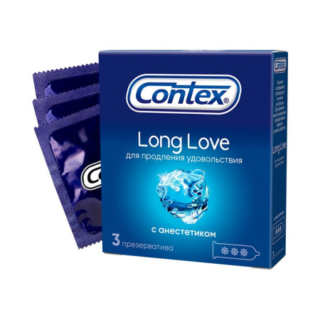 Презерватив CONTEX №3 Long Love (пролонгирующие) детальное фото в интернет-аптеке "Фармсервис"