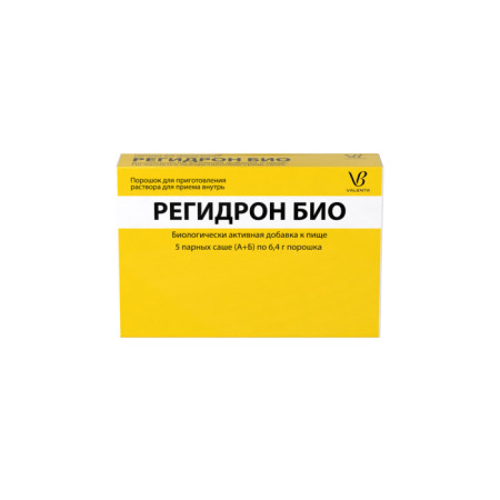 Регидрон Био саше (пор. д/приг. р-ра д/приема внутрь) 6,4г №5 (А + Б) детальное фото в интернет-аптеке "Фармсервис"