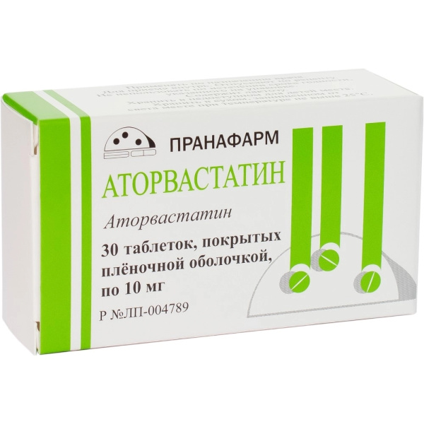 Аторвастатин таблетки, покрытые плёночной оболочкой 10мг №30 фото в интернет-аптеке "Фармсервис" Аторвастатин таблетки, покрытые плёночной оболочкой 10мг №30 фото в интернет-аптеке "Фармсервис"