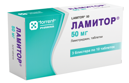 Ламитор таблетки 50мг №30 детальное фото в интернет-аптеке "Фармсервис"