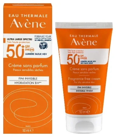 Крем AVENE солнцезащитный SPF-50+ без отдушек 50мл детальное фото в интернет-аптеке "Фармсервис"