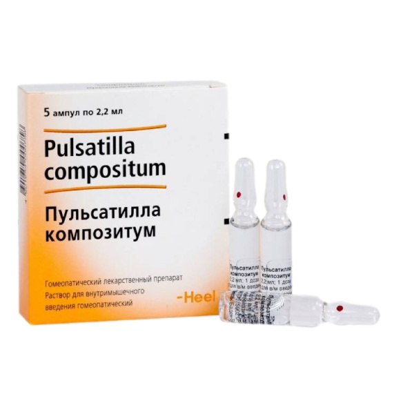 Пульсатилла композитум раствор для внутримышечного введения гомеопатический 2.2мл №5 фото в интернет-аптеке "Фармсервис"