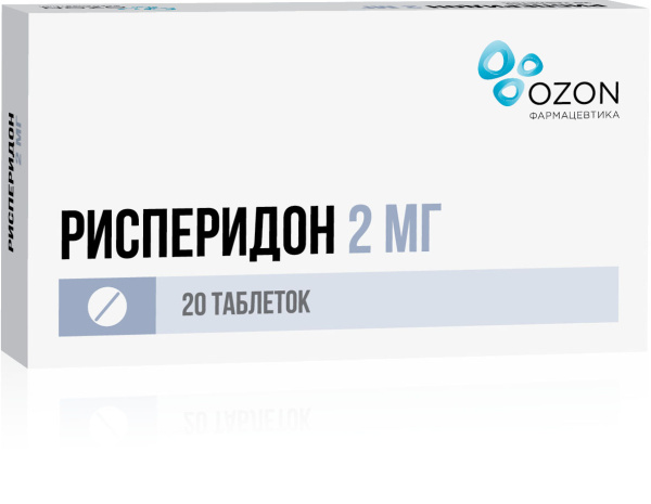 РИСПЕРИДОН таблетки, покрытые плёночной оболочкой 2мг №20 фото в интернет-аптеке "Фармсервис" РИСПЕРИДОН таблетки, покрытые плёночной оболочкой 2мг №20 фото в интернет-аптеке "Фармсервис"