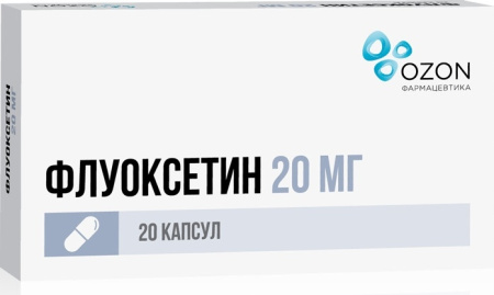 Флуоксетин капсулы 20мг №20 детальное фото в интернет-аптеке "Фармсервис"