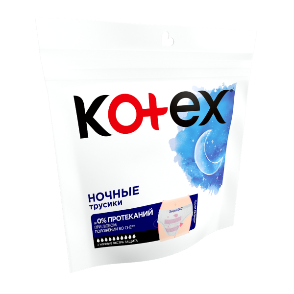 Трусики Kotex Night Extra защита №2 фото в интернет-аптеке "Фармсервис"