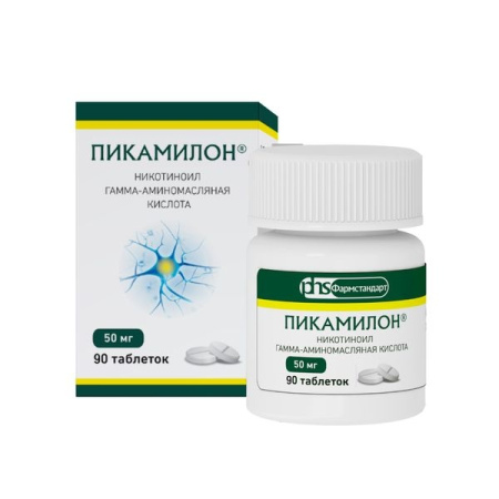 Пикамилон таблетки 50мг №90 детальное фото в интернет-аптеке "Фармсервис"