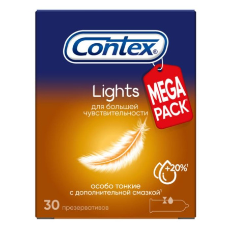 Презерватив CONTEX №30 Lights (особо тонкие) детальное фото в интернет-аптеке "Фармсервис"