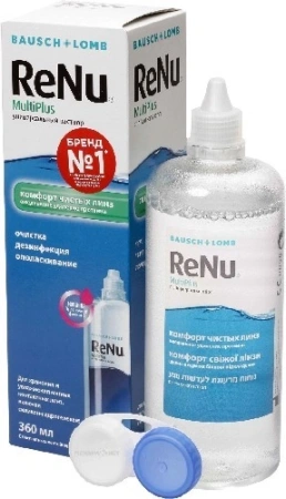 Раствор для контактных линз RENU Multi Plus 360мл + контейнер детальное фото в интернет-аптеке "Фармсервис"