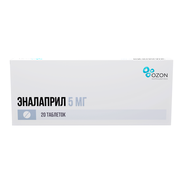 Эналаприл таблетки 5мг №20 фото в интернет-аптеке "Фармсервис" Эналаприл таблетки 5мг №20 фото в интернет-аптеке "Фармсервис"