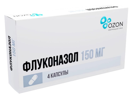 Флуконазол капсулы 150мг №4 детальное фото в интернет-аптеке "Фармсервис"