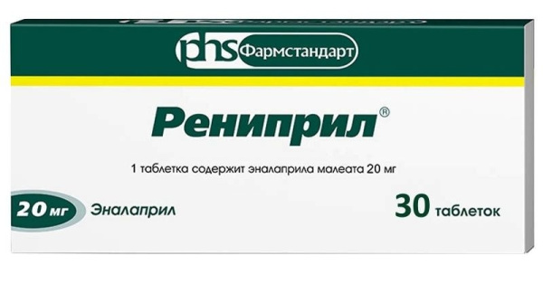 Рениприл таблетки 20мг №30 фото в интернет-аптеке "Фармсервис" Рениприл таблетки 20мг №30 фото в интернет-аптеке "Фармсервис"