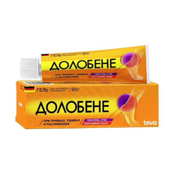 Долобене гель для наружного применения 50000МЕ/100г+2.5г/100г+16.66мг/100г x 90г №1 фото в интернет-аптеке "Фармсервис"