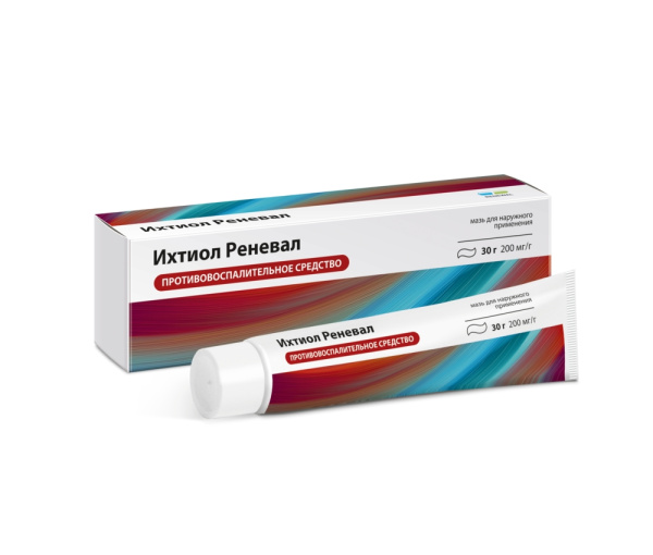 Ихтиол Реневал мазь для наружного применения 200мг/г x 30г №1 фото в интернет-аптеке "Фармсервис"