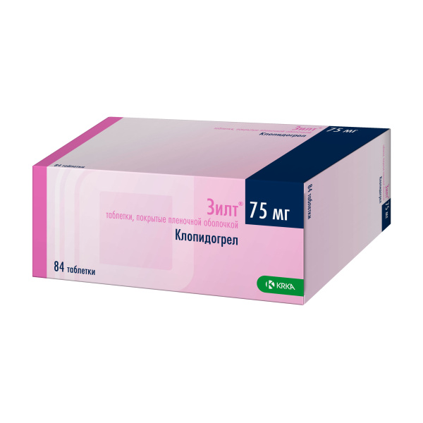 Зилт таблетки, покрытые плёночной оболочкой 75мг №84 фото в интернет-аптеке "Фармсервис"