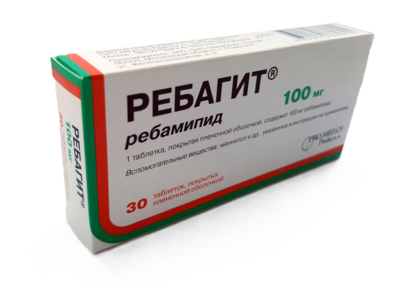 Ребагит таблетки, покрытые плёночной оболочкой 100мг №30 фото в интернет-аптеке "Фармсервис"