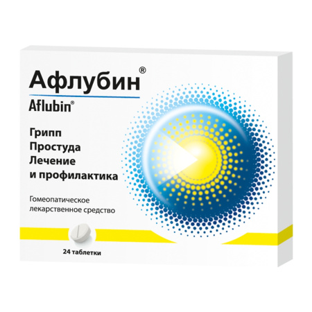 Афлубин таблетки подъязычные гомеопатические  №24 детальное фото в интернет-аптеке "Фармсервис"