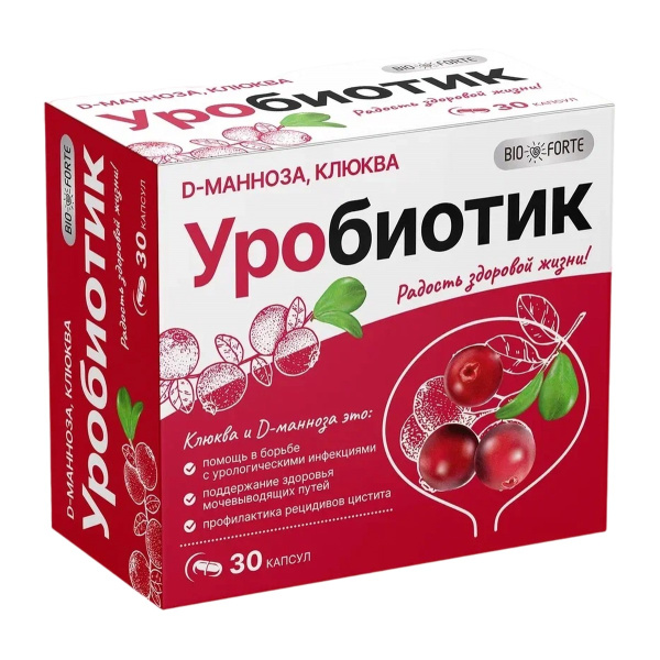 Уробиотик BioForte капсулы №30 фото в интернет-аптеке "Фармсервис"