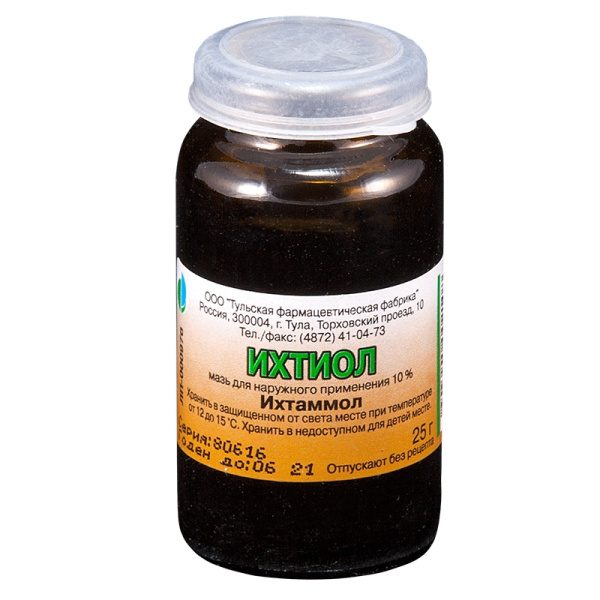 Ихтиол мазь для наружного применения 10% x 25г №1 фото в интернет-аптеке "Фармсервис"