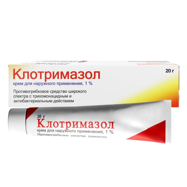 Клотримазол крем для наружного применения 1% x 20г №1 фото в интернет-аптеке "Фармсервис"
