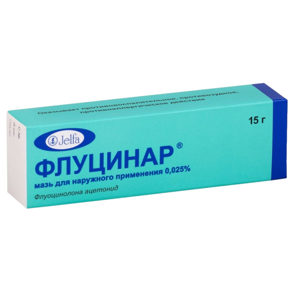 Флуцинар мазь для наружного применения 0.025% x 15г №1 фото в интернет-аптеке "Фармсервис" Флуцинар мазь для наружного применения 0.025% x 15г №1 фото в интернет-аптеке "Фармсервис"