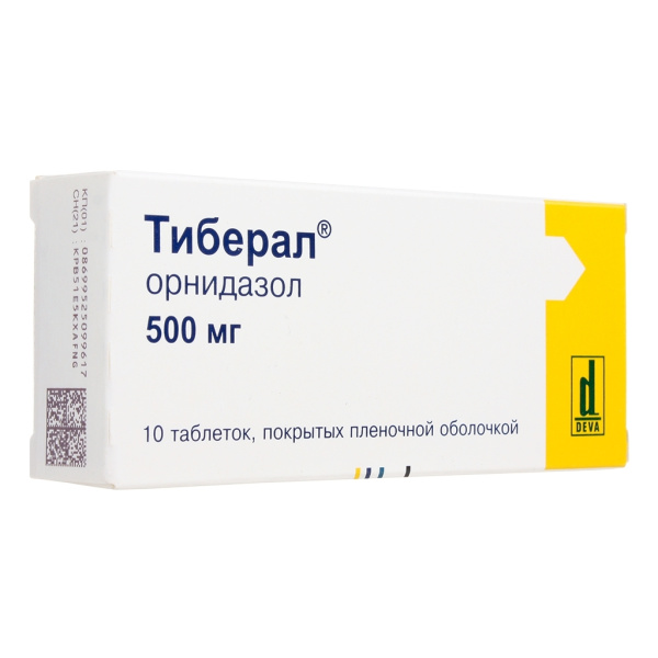 Тиберал таблетки, покрытые плёночной оболочкой 500мг №10 фото в интернет-аптеке "Фармсервис"