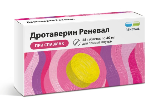 Дротаверин Реневал таблетки 40мг №28 фото в интернет-аптеке "Фармсервис"