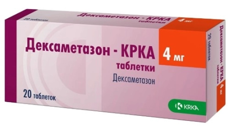 Дексаметазон-КРКА таблетки 4мг №20 детальное фото в интернет-аптеке "Фармсервис"