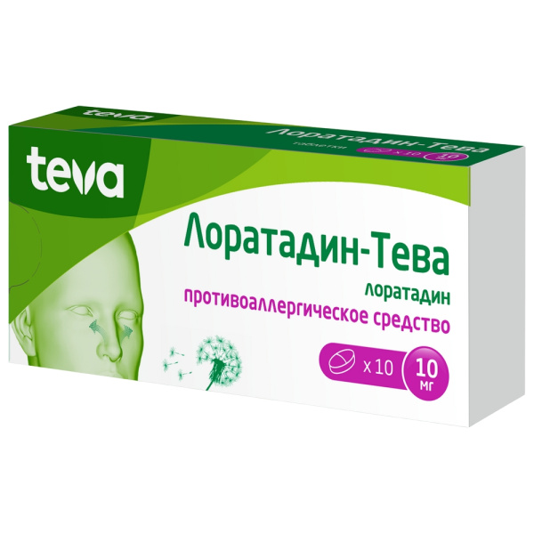 Лоратадин-Тева таблетки 10мг №10 фото в интернет-аптеке "Фармсервис" Лоратадин-Тева таблетки 10мг №10 фото в интернет-аптеке "Фармсервис"
