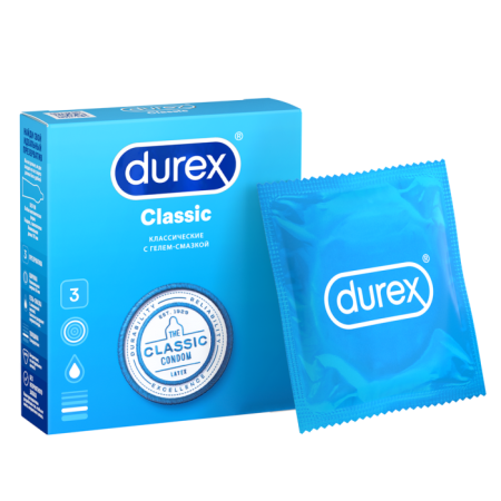 Презерватив DUREX Classic (классические) №3 детальное фото в интернет-аптеке "Фармсервис"