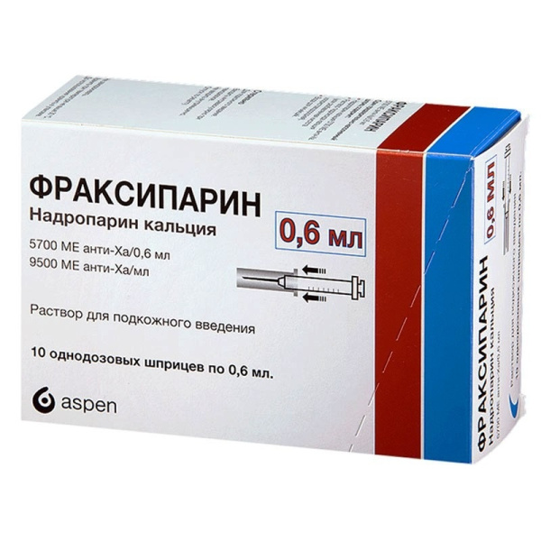 ФРАКСИПАРИН раствор для подкожного введения 9500анти-Ха МЕ/мл x 600мкл №10 фото в интернет-аптеке "Фармсервис"