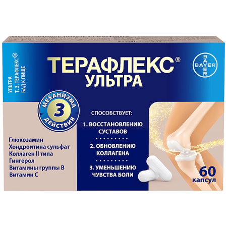 Терафлекс Ультра капс. №60 детальное фото в интернет-аптеке "Фармсервис"