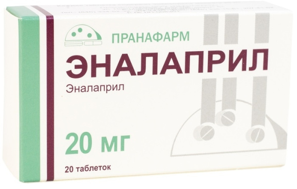 ЭНАЛАПРИЛ таблетки 20мг №20 фото в интернет-аптеке "Фармсервис" ЭНАЛАПРИЛ таблетки 20мг №20 фото в интернет-аптеке "Фармсервис"
