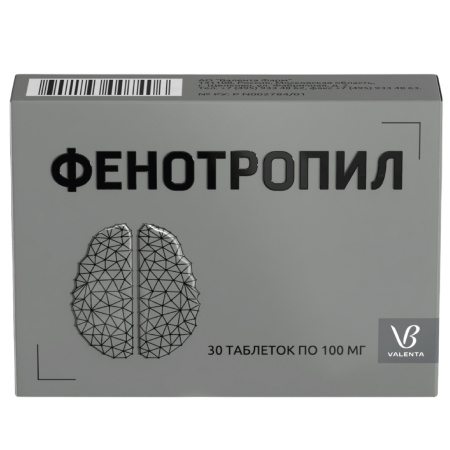 Фенотропил таблетки 100мг №30 детальное фото в интернет-аптеке "Фармсервис"