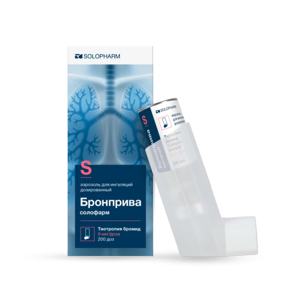 Бронприва солофарм аэрозоль для ингаляций дозированный 9мкг/доза x 200доза №1 фото в интернет-аптеке "Фармсервис"