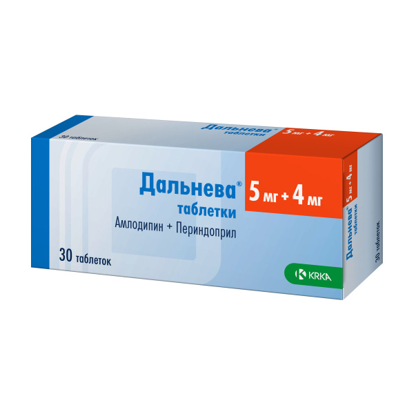 Дальнева таблетки 5мг+4мг №30 фото в интернет-аптеке "Фармсервис" Дальнева таблетки 5мг+4мг №30 фото в интернет-аптеке "Фармсервис"