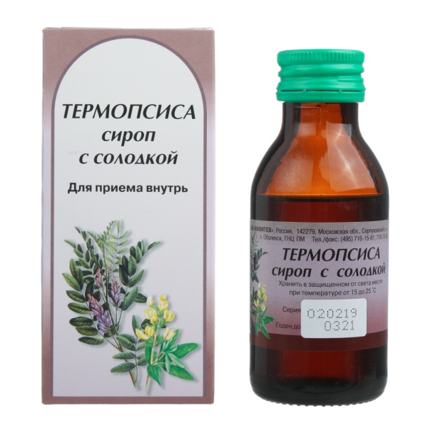 Термопсиса сироп с солодкой сироп x 100г №1 фото в интернет-аптеке "Фармсервис" Термопсиса сироп с солодкой сироп x 100г №1 фото в интернет-аптеке "Фармсервис"