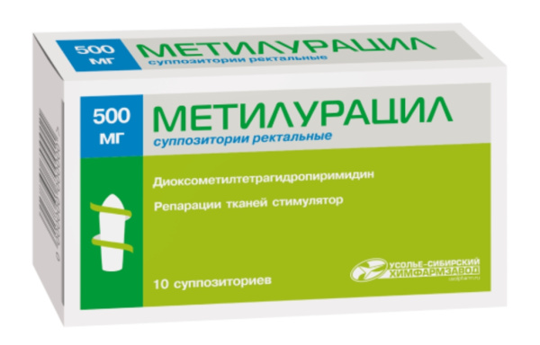 МЕТИЛУРАЦИЛ суппозитории ректальные 500мг №10 фото в интернет-аптеке "Фармсервис" МЕТИЛУРАЦИЛ суппозитории ректальные 500мг №10 фото в интернет-аптеке "Фармсервис"