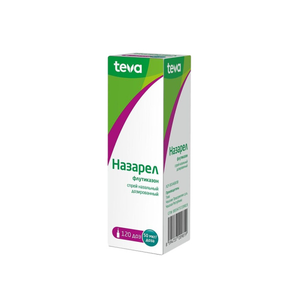 Назарел спрей назальный дозированный 50мкг/доза x 120доза №1 фото в интернет-аптеке "Фармсервис" Назарел спрей назальный дозированный 50мкг/доза x 120доза №1 фото в интернет-аптеке "Фармсервис"