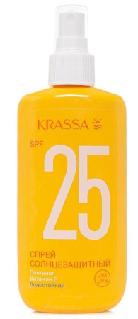 Спрей KRASSA солнцезащитный SPF-25 150мл детальное фото в интернет-аптеке "Фармсервис"