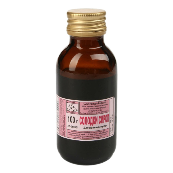 Солодки сироп сироп 40г/1000г x 100г №1 фото в интернет-аптеке "Фармсервис"