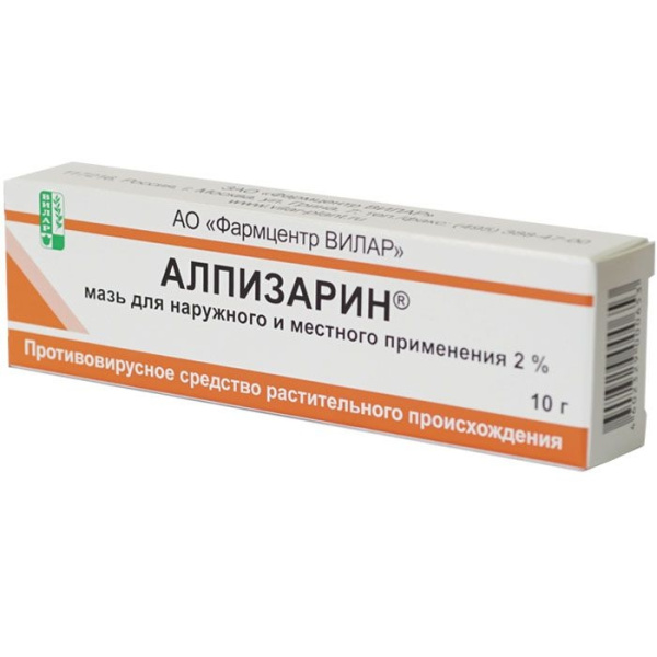 Алпизарин мазь для местного и наружного применения 2% x 10г №1 фото в интернет-аптеке "Фармсервис" Алпизарин мазь для местного и наружного применения 2% x 10г №1 фото в интернет-аптеке "Фармсервис"