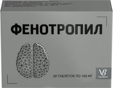Фенотропил таблетки 100мг №60 детальное фото в интернет-аптеке "Фармсервис"