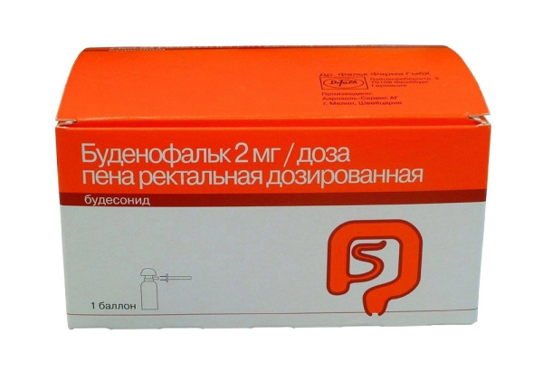 Буденофальк пена ректальная дозированная 2мг/доза x 14доза №1 фото в интернет-аптеке "Фармсервис"