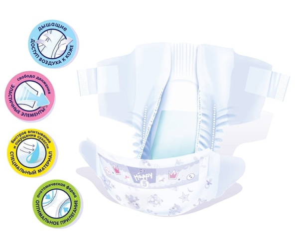 Подгузники BELLA HAPPY midi (5-9кг) №13 фото в интернет-аптеке "Фармсервис"